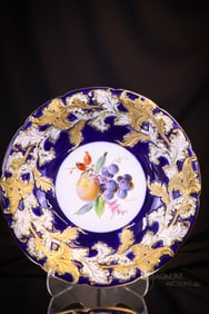 Meissen Cobalt Blue Porcelain fruits Bowl