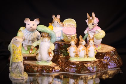 7 pc Lot Beswick Beatrix Potter Porcelain Figurines