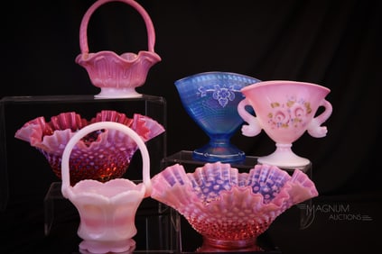 6 pc Lot Glory in Fenton Glass Collecting
