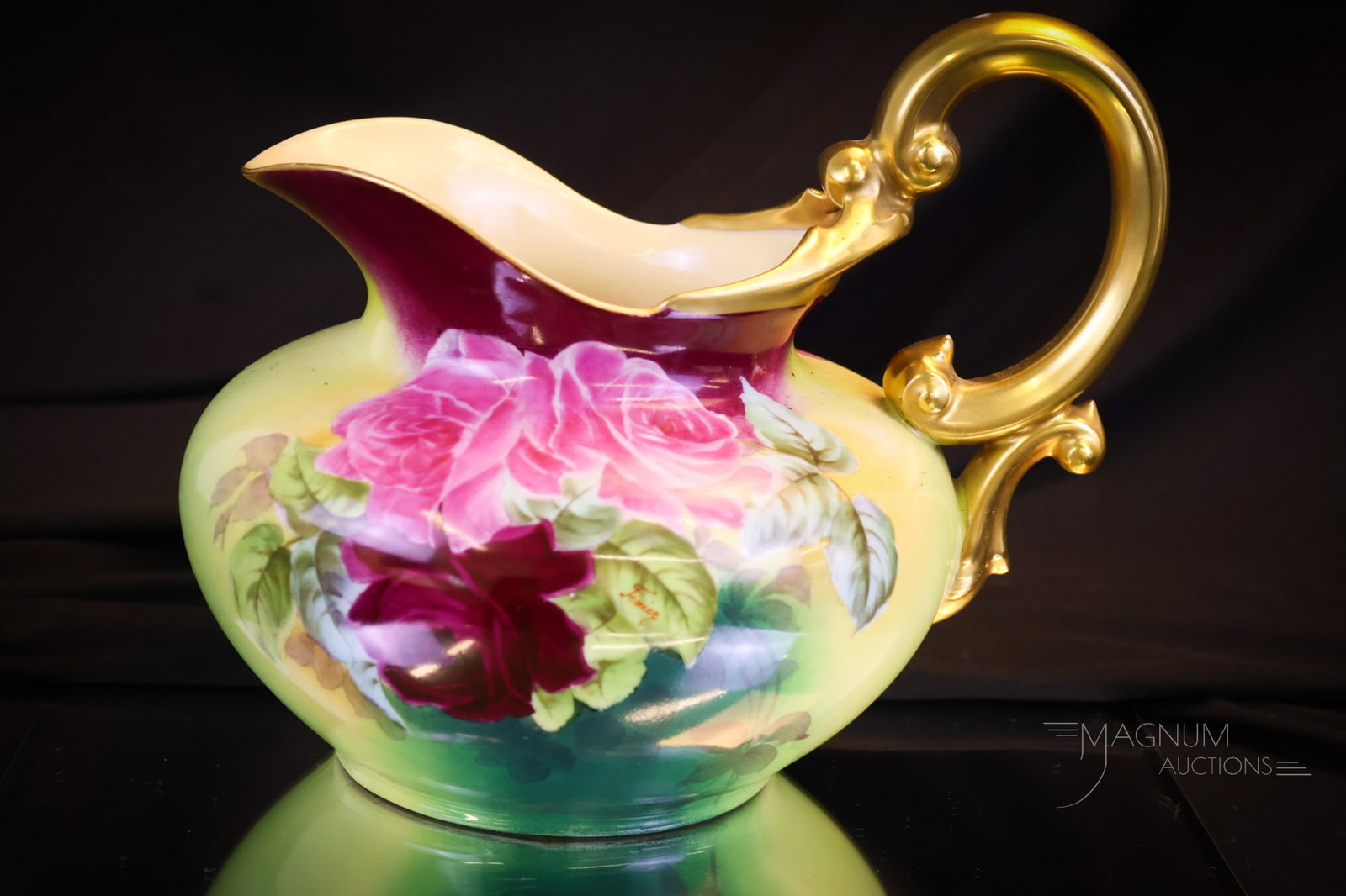 Fine T & V Limoges Hand Painted Porcelain Roses (1 of 6)