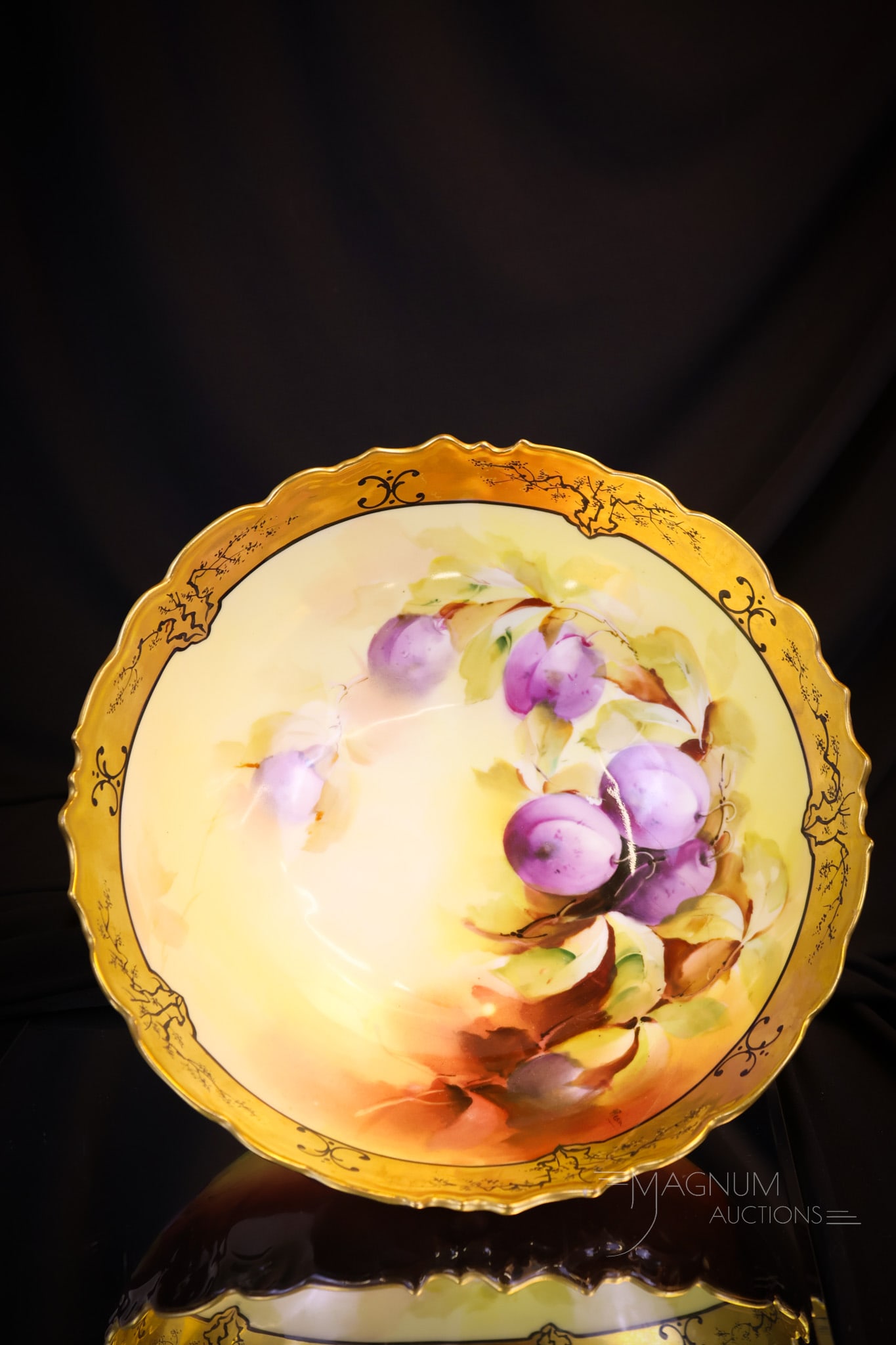 Pickard Hand Painted Porcelain Footed Bowl (1 of 8)