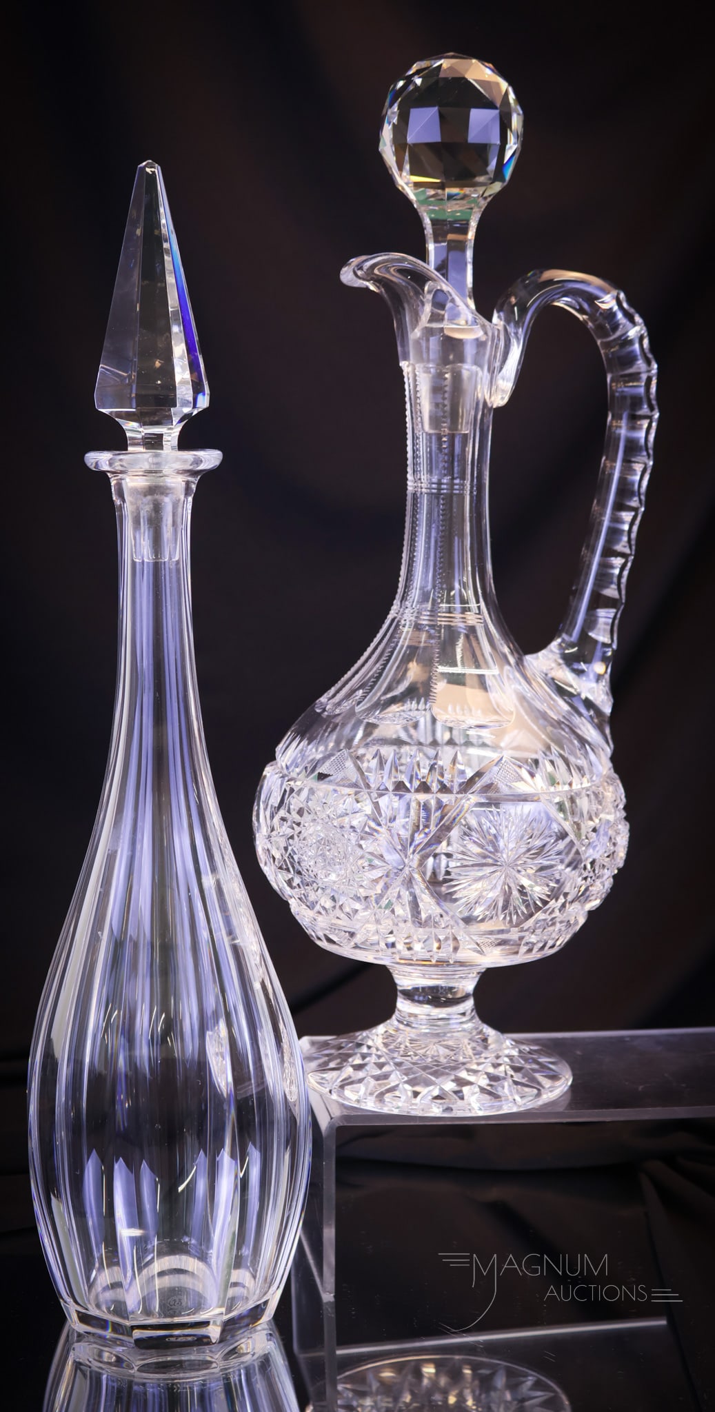 2 pc Lot Cut Glass Decanters (1 of 10)