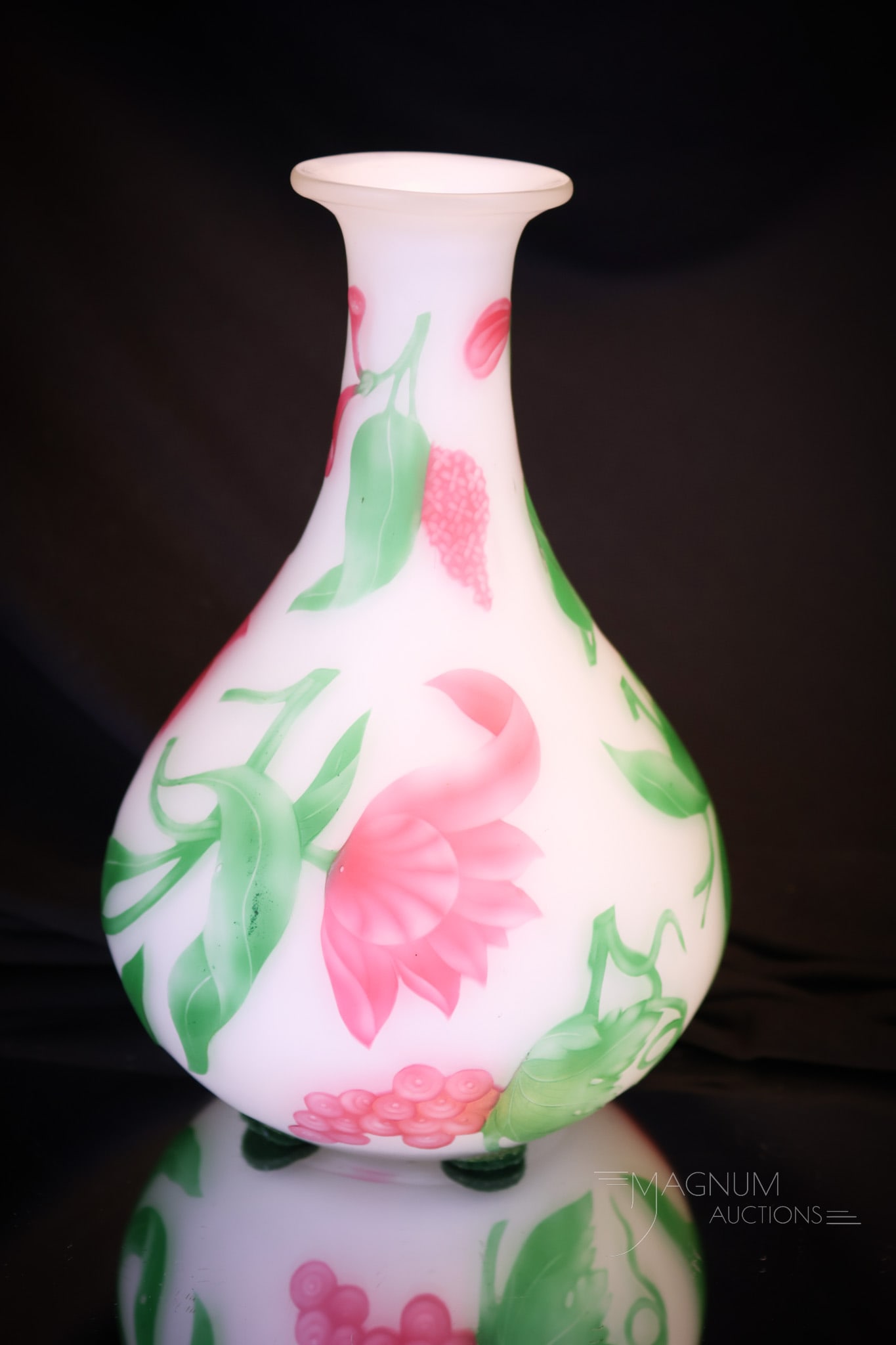 Thomas Webb & Sons Gem Cameo Tiffany & Co. Paris Exhibition, 1889 Vase (1 of 7)