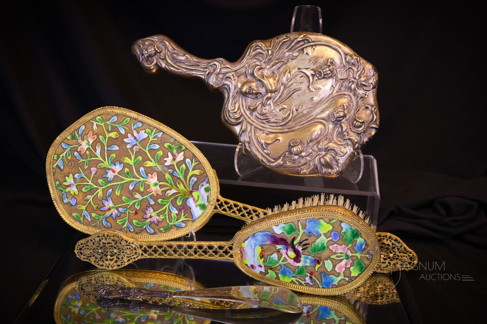 4 pc Lot Sterling & More Vanity Items (1 of 10)