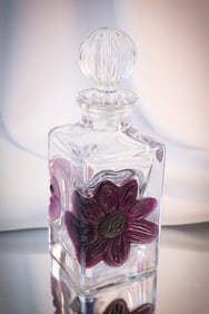 Daum France Pate De Verre Art Glass Perfume Cologne Bottle