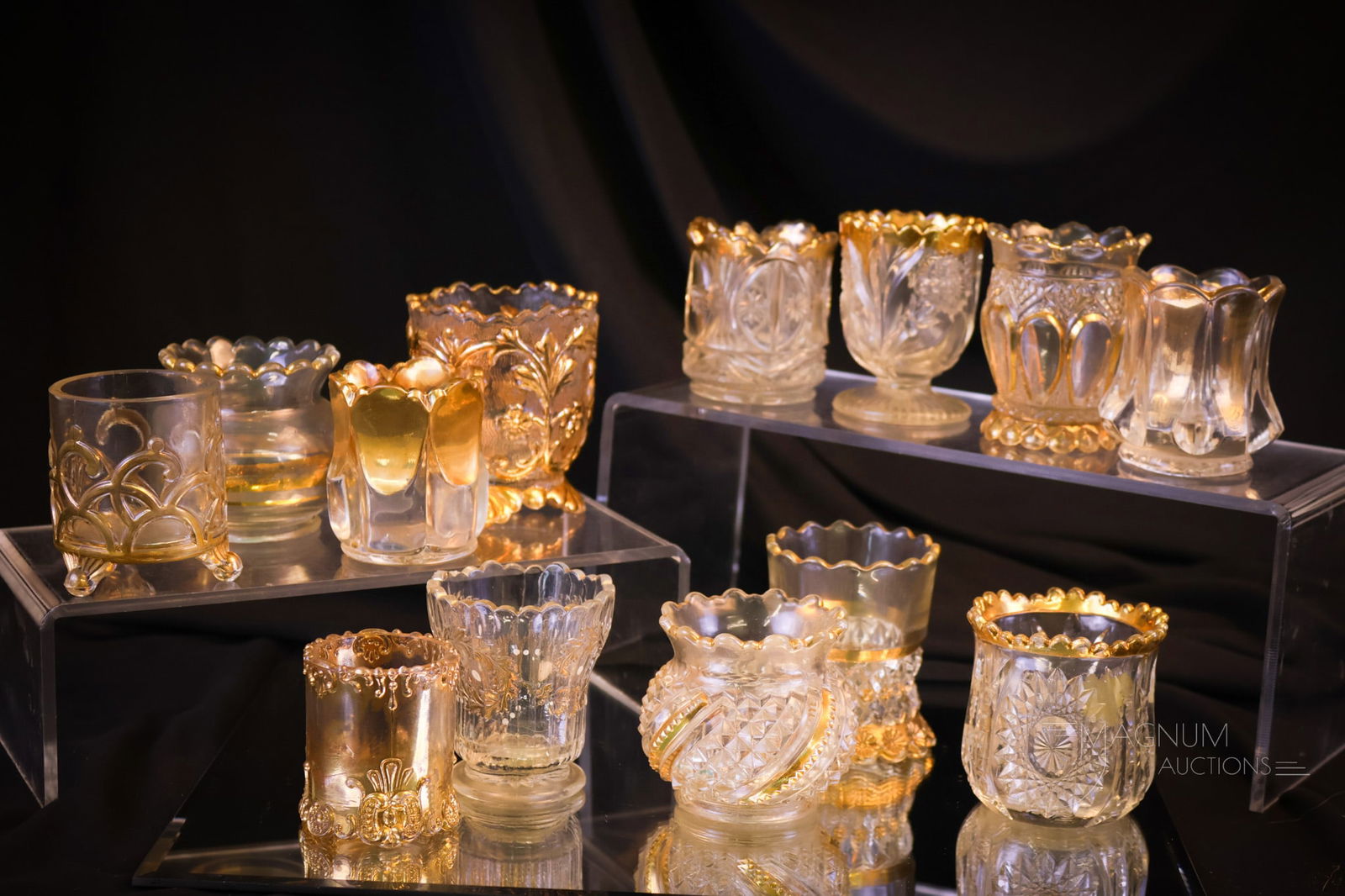 13 pc Lot Victorian EAPG Beaumont Riverside & More Victorian Toothpick Holders (1 of 4)