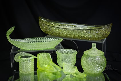 7 pc Lot Vaseline Glass Secret Pleasures