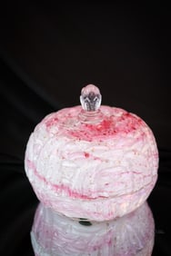 Northwood Leaf Mold Victorian Royal Silver Victorian Glass Butter