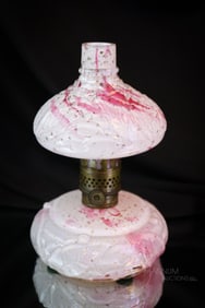 Rare Northwood Leaf Mold Victorian Royal Silver Miniature Oil Lamp