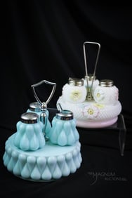 2 pc Lot Victorian & More Condiment Shaker Sets