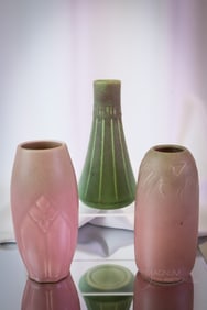 3 pc Lot Rookwood Arts & Crafts Matte Glaze Pottery