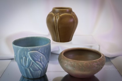 3 pc Lot Arts & Crafts Rookwood Pottery