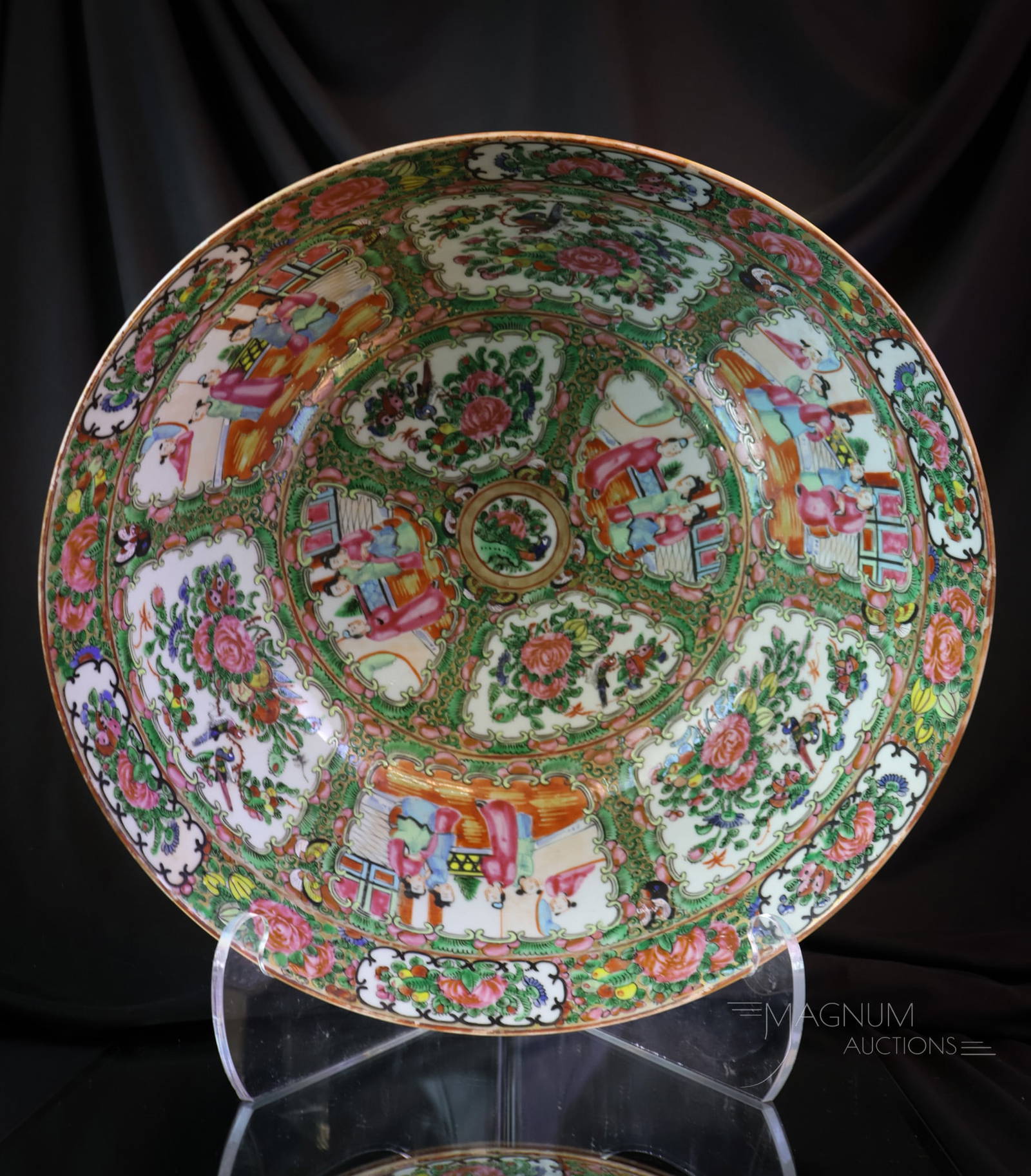 Chinese Export Famille Rose Punch Bowl