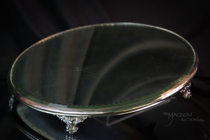 Forbes Victorian Silverplate 12" Plateau Mirror