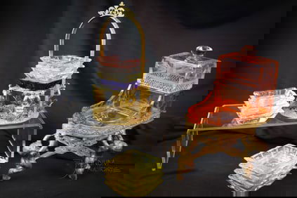 Lot of Heisey Glass Smoking related Museum Rarities