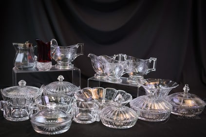 17 pc Lot Heisey Glass