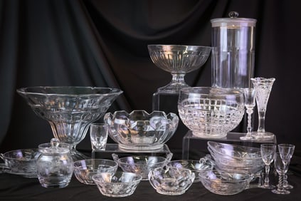 22 pc Lot Heisey Glass