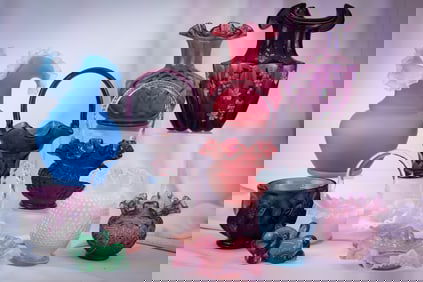 12 pc Lot Fenton Art Glass