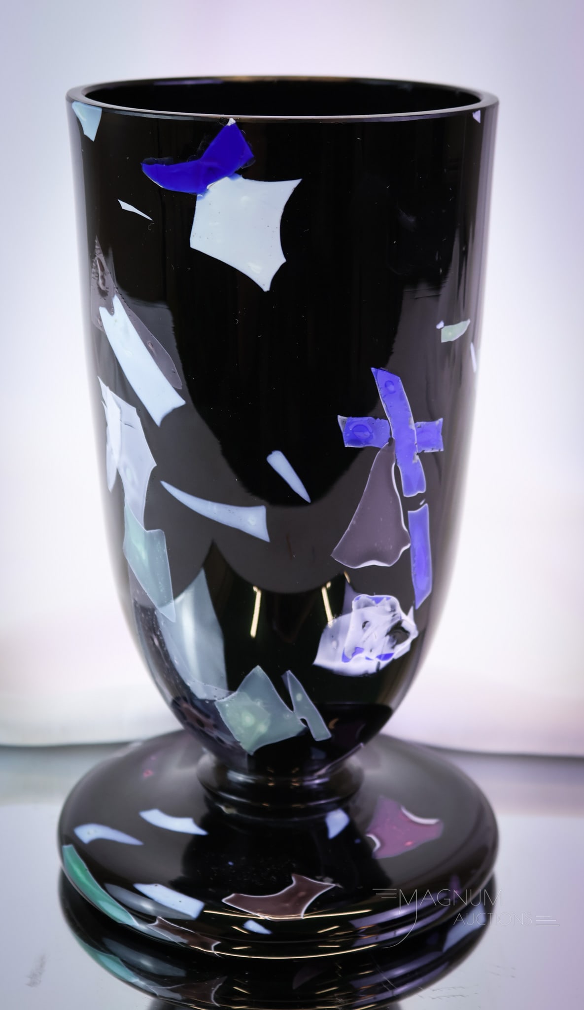 Mt. Washington Victorian Sicilian Lava Art Glass Vase: Here's a wonderful piece of Victorian Mt. Washington Art Glass. This is a piece of their Sicilian line of lava Glass. Such a rare find. This piece measures 9" tall. SHIPPING NOTICE: If you choose not 