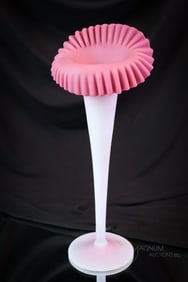 Mt. Washington Victorian Glass Peachblow Jack in the Pulpit Vase