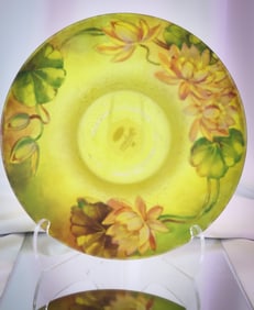Pairpoint Ambero Art Glass Arts & Crafts Chipped Ice 13"  Bowl