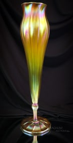 16 3/4" L.C. Tiffany Gold Favrile Art Glass Vase