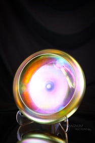 Steuben Gold Aurene #2388 Footed Art Glass Bowl