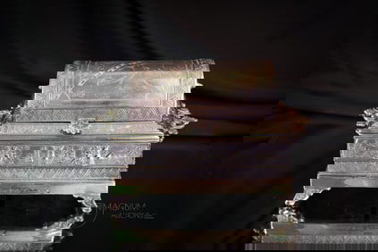 Victorian Silverplate Jewelry Casket