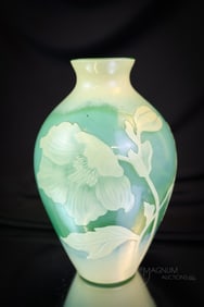 Signed Muller French Cameo Glass Vase