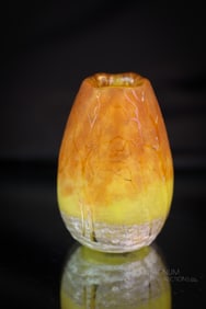 Signed Daum Nancy French Cameo Art Glass Miniature Cabinet Vase