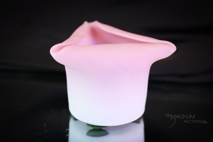 Rare Mt. Washington Peachblow Victorian Glass Toothpick Holder