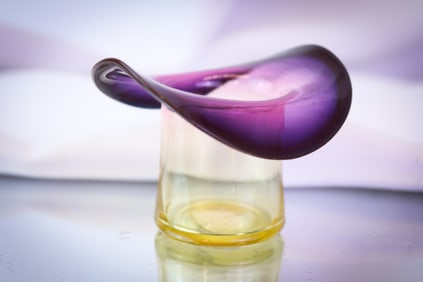 Rare Webb Alexandrite Victorian Glass Hat Toothpick Holder