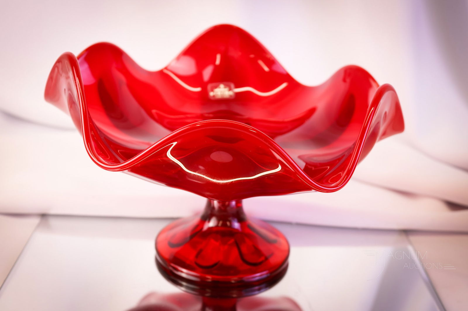 4 pc Lot Viking Ruby Red Glass - 2