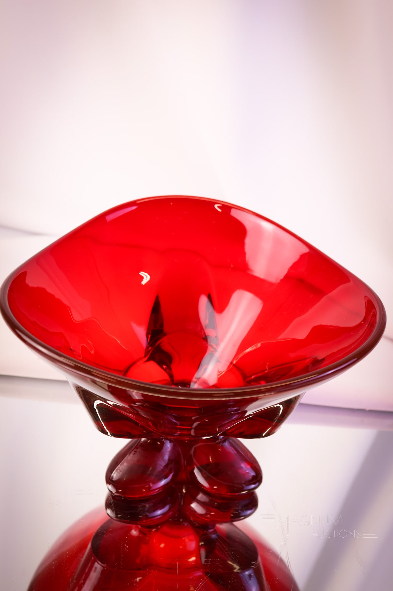 4 pc Lot Viking Ruby Red Glass - 6