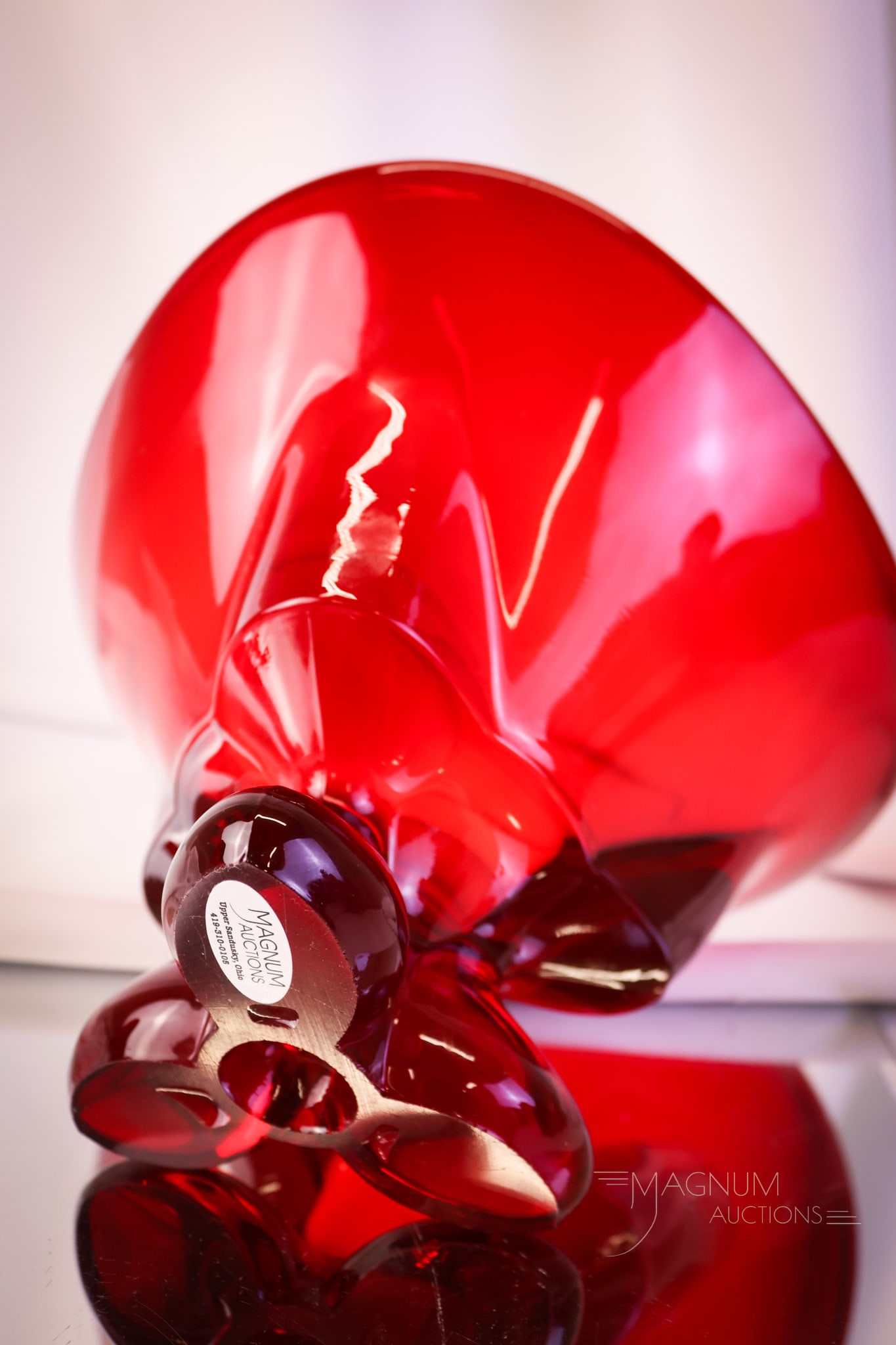 4 pc Lot Viking Ruby Red Glass - 7