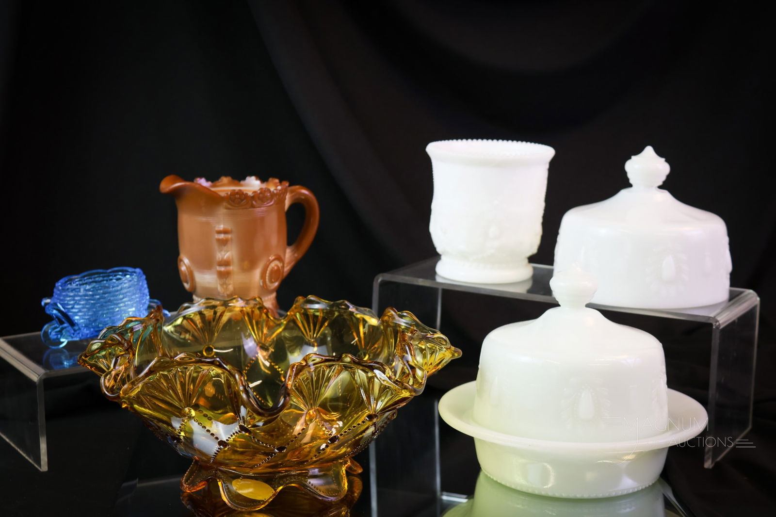 6 c Lot Victorian Greentown Glass (1 of 13)