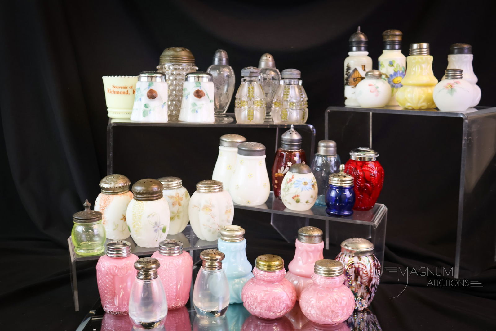 35 pc Lot Victorian Glass & More Salt Shakers (1 of 7)
