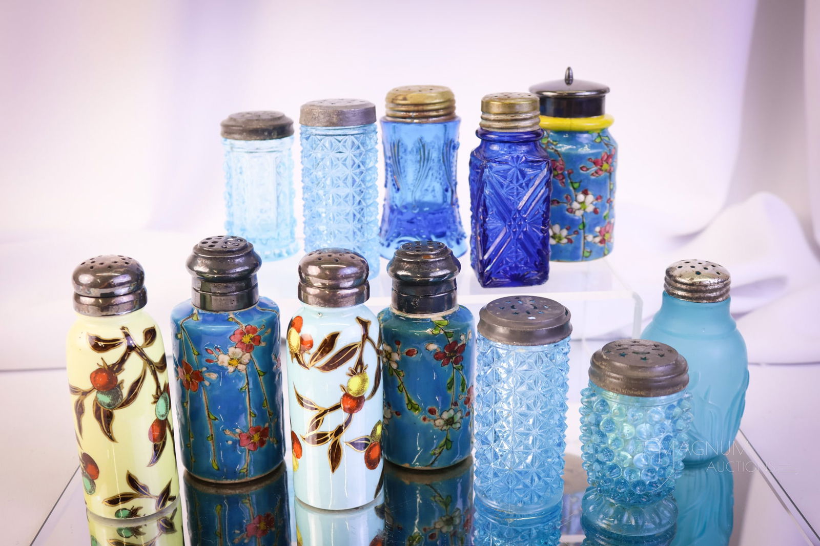 12 pc Lot Victorian Longwy & More Salt Shakers (1 of 5)