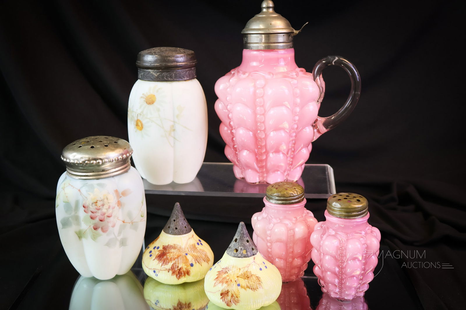 7 pc "Love of Victorian Glass" Consolidated Smith Bros. Mt. Washington (1 of 10)