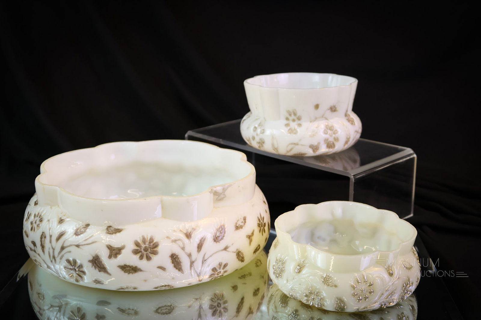 3 pc Lot Findlay Onyx Bowls Master Finger & More (1 of 10)