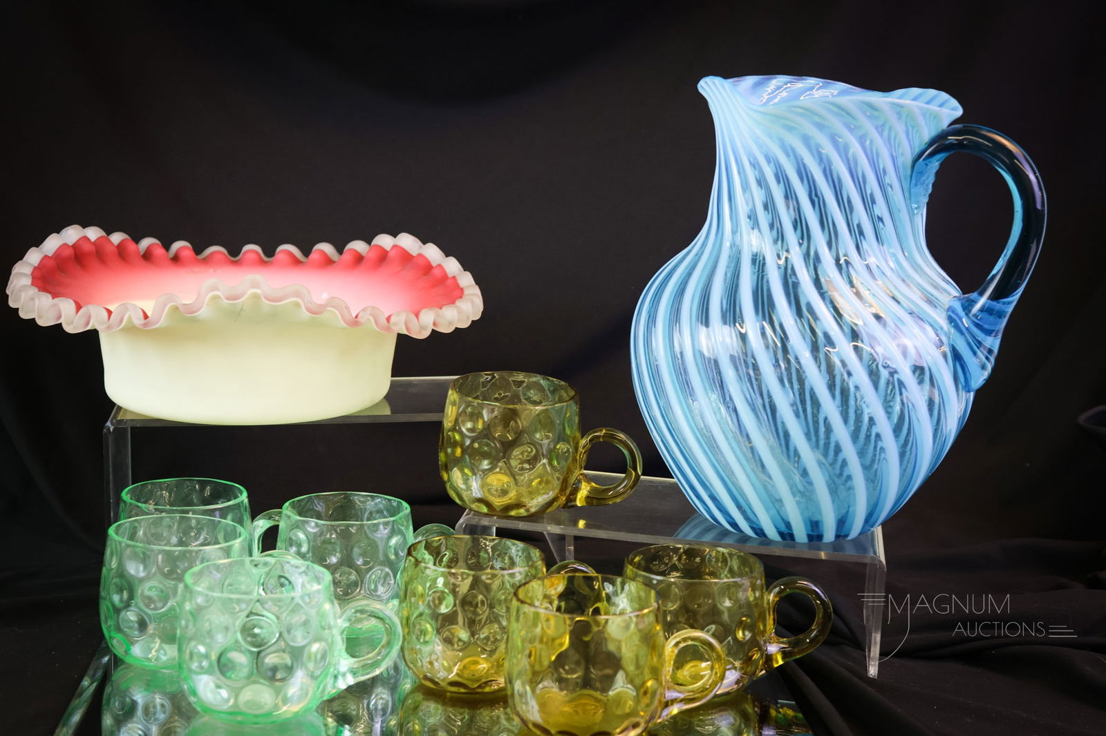 10 pc Lot Hobbs Victorian Uranium & More Glass (1 of 18)