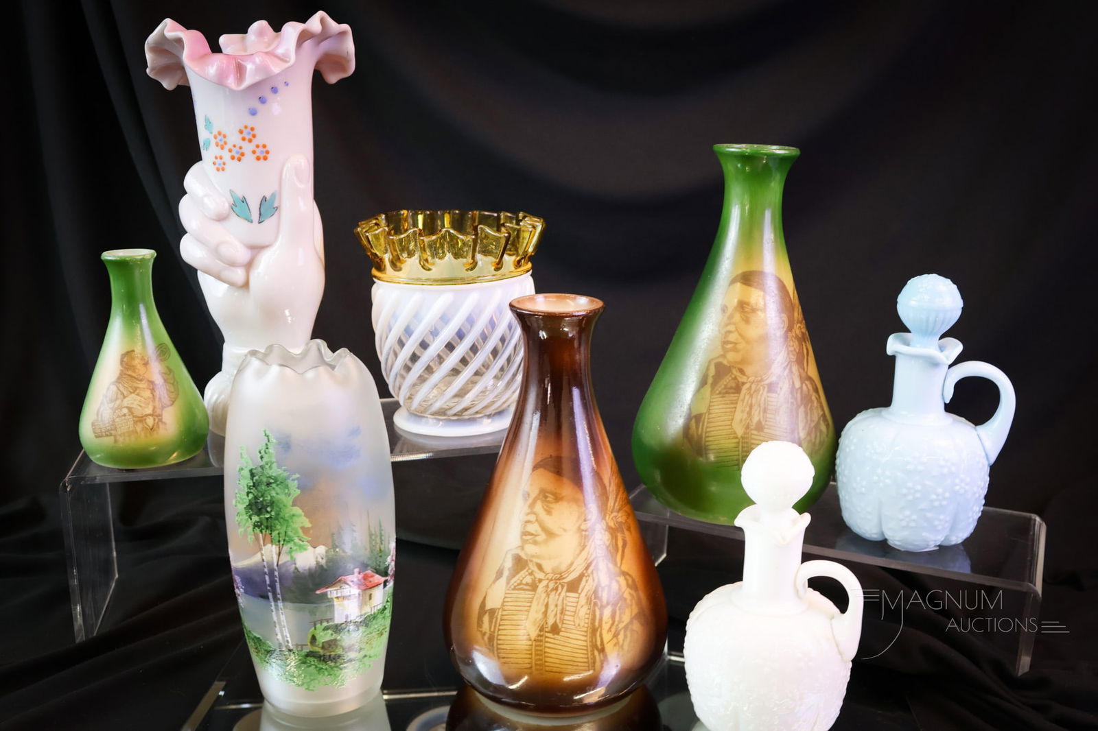 8 pc Magnum Auctions Glass Goody Lot (1 of 10)