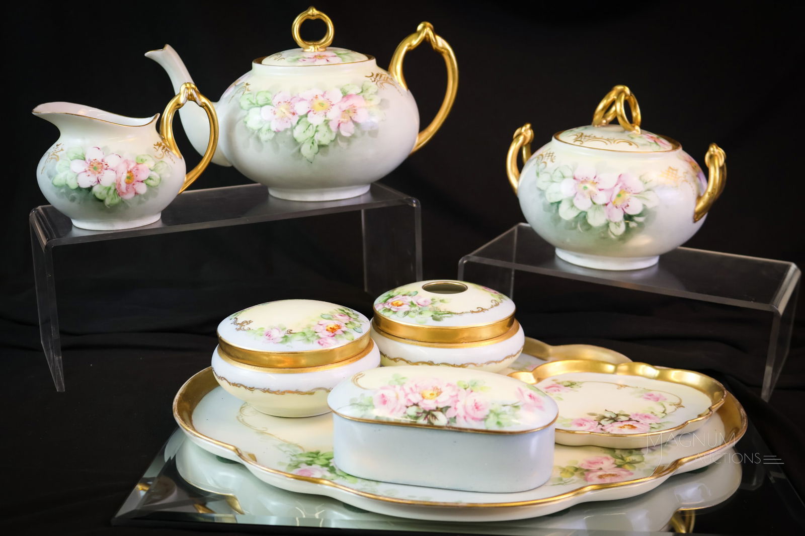 8 pc Lot Bavarian Hand Painted Porcelain (1 of 14)