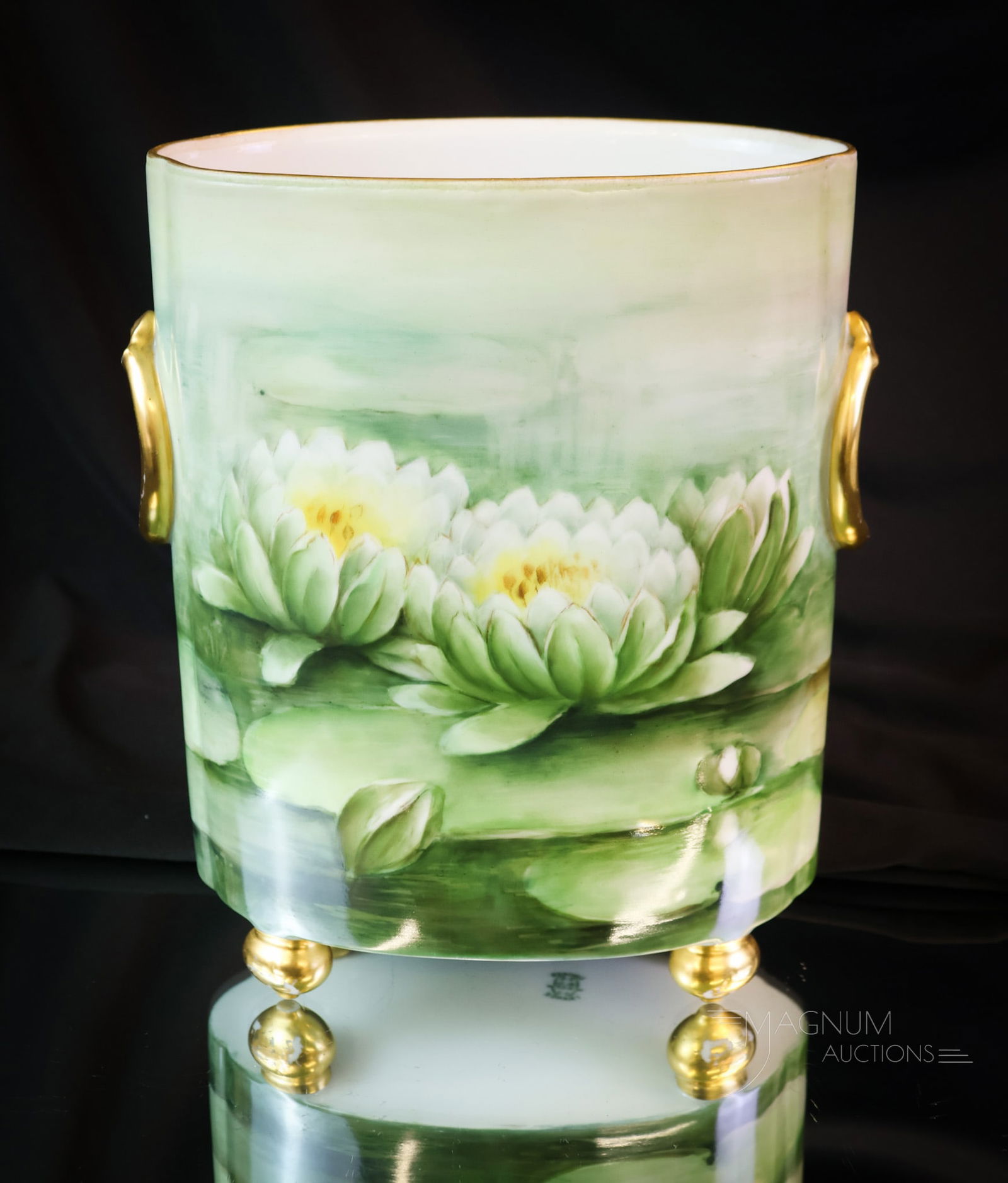 W.G. & Co. Hand Painted Porcelain Cache Pot (1 of 5)
