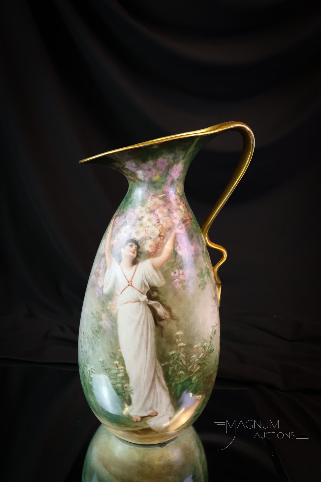 Coronet Limoges Hand Painted Porcelain Pitcher (1 of 9)