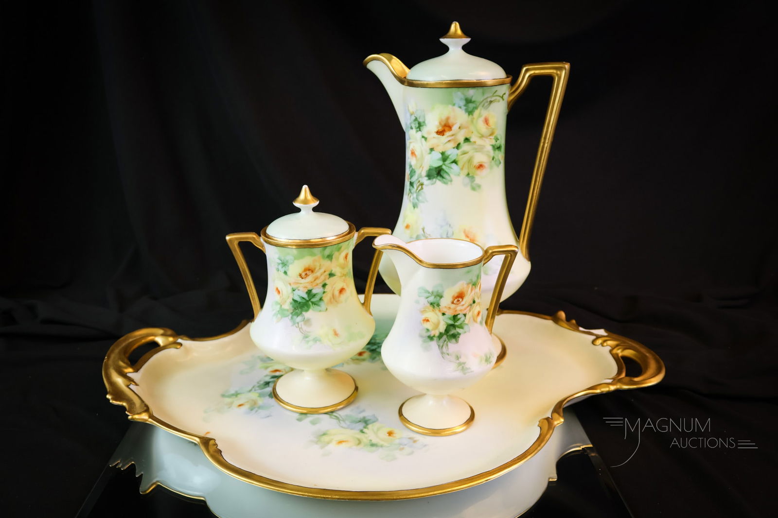 Bavaria Hand Painted Porcelain 4pc Tea Set (1 of 14)