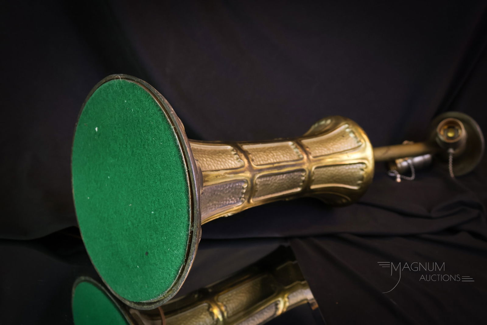 Signed Miller Reverse Painted Panel Lamp - 10