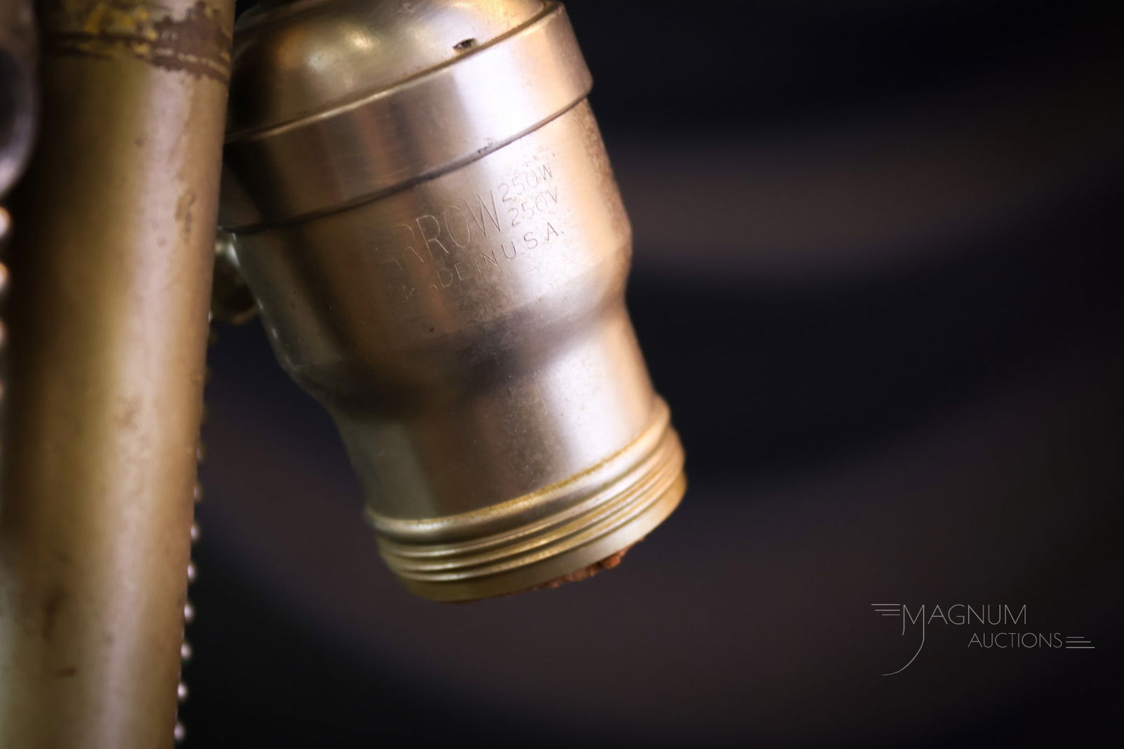 Signed Miller Reverse Painted Panel Lamp - 11