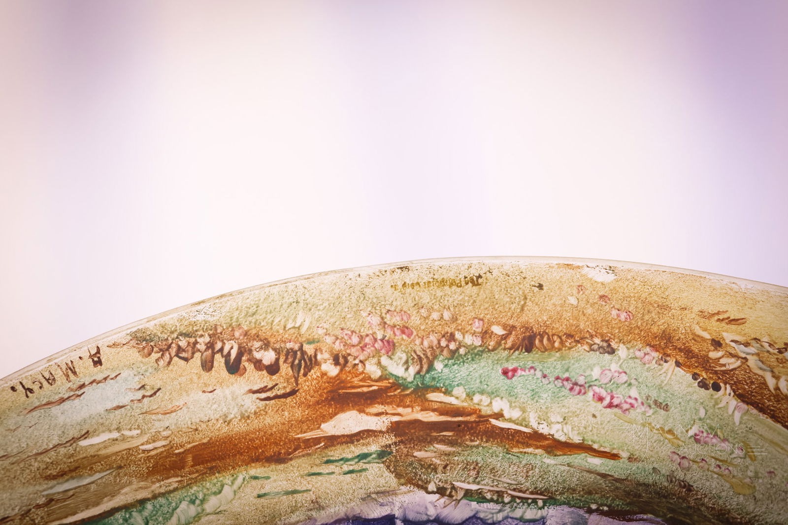 Pairpoint Exeter Reverse Painted Harvest Scene Table Lamp - 16