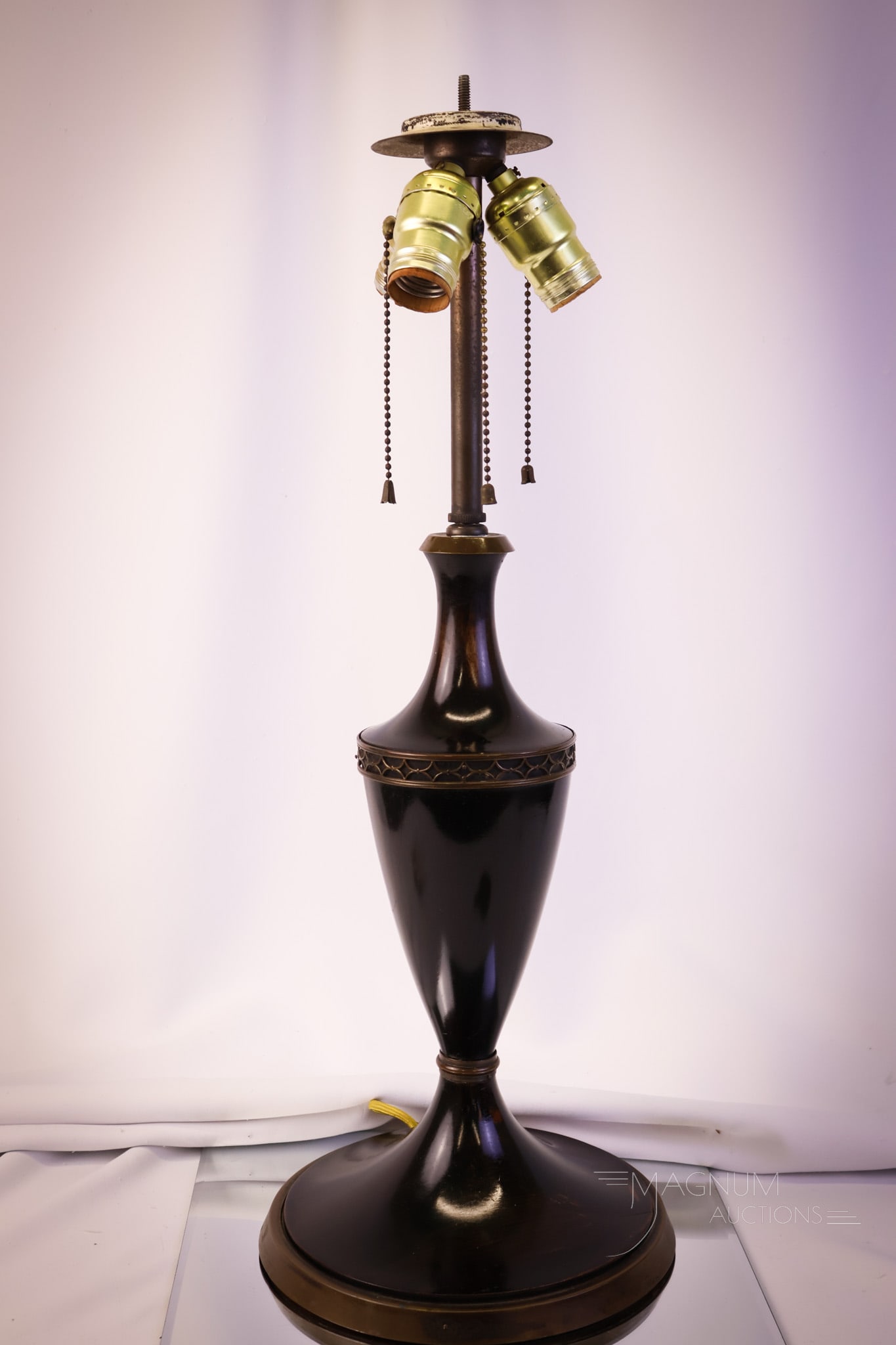 Pairpoint Exeter Reverse Painted Harvest Scene Table Lamp - 8